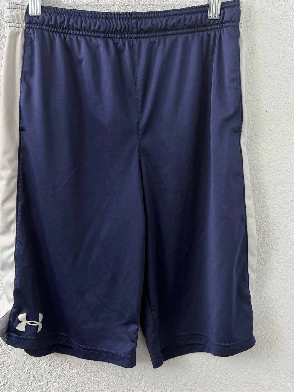 Under Armour Youth Boys' Goliath Basketball Shorts - Navy Blue - YLG (14-16)